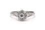 Bague 58 Bague contemporaine en or blanc 18 carats et diamants 58 Facettes 26042401-03