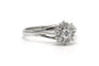 Bague 58 Bague contemporaine en or blanc 18 carats et diamants 58 Facettes 26042401-03