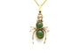 Pendentif Pendentif contemporain en or jaune 18 carats serti d’aventurines 58 Facettes B856