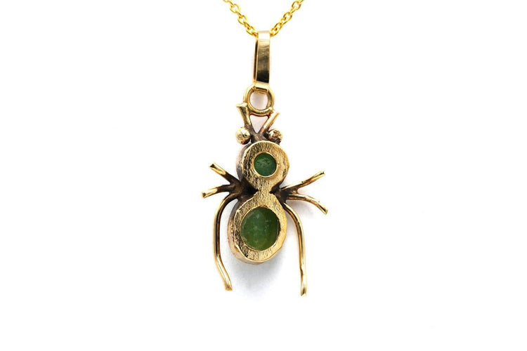 Pendentif Pendentif contemporain en or jaune 18 carats serti d’aventurines 58 Facettes B856
