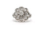 Bague 52 Bague années 50 en or blanc 18 carats et diamants 58 Facettes B859