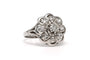 Bague 52 Bague années 50 en or blanc 18 carats et diamants 58 Facettes B859