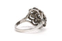 Bague 52 Bague années 50 en or blanc 18 carats et diamants 58 Facettes B859