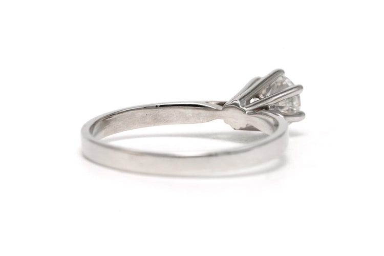 Bague 52 Bague contemporaine en or blanc et diamant 58 Facettes 23721