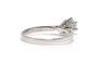 Bague 52 Bague contemporaine en or blanc et diamant 58 Facettes 23721
