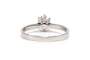 52 Bague contemporaine en or blanc et diamant 58 Facettes 23721
