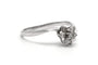 Bague 53 Bague contemporaine en or blanc 18 carats et diamants taille brillant 58 Facettes DEP-ROC