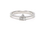 Bague 53 Bague contemporaine en or blanc 18 carats et diamants 58 Facettes DEP-SAD1