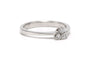 Bague 53 Bague contemporaine en or blanc 18 carats et diamants 58 Facettes DEP-SAD1