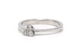 Bague 53 Bague contemporaine en or blanc 18 carats et diamants 58 Facettes DEP-SAD1