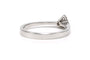 Bague 53 Bague contemporaine en or blanc 18 carats et diamants 58 Facettes DEP-SAD1