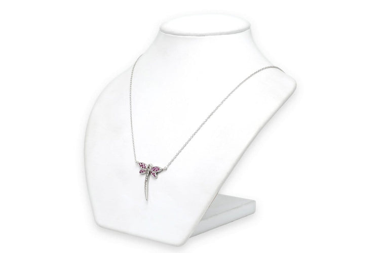 Collier Collier contemporain en or blanc, rubis et diamants 58 Facettes 23671
