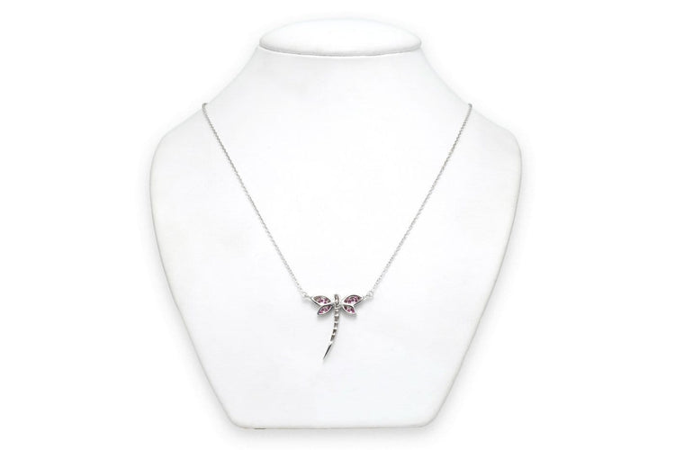 Collier Collier contemporain en or blanc, rubis et diamants 58 Facettes 23671