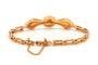 Art Nouveau - Bracelet en or jaune 18 carats, émeraudes et perles 58 Facettes 23682