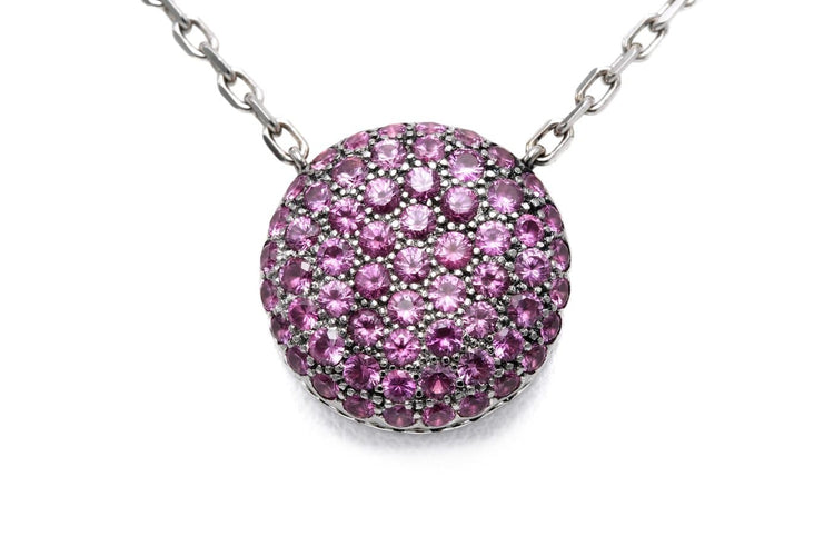 Collier Boucheron Tentation Macaron - Collier en or blanc, saphirs et améthyste 58 Facettes 23782