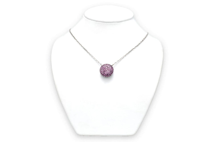 Boucheron Tentation Macaron - Collier en or blanc, saphirs et améthyste 58 Facettes 23782