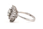 Bague 55 Bague des années 70 en or blanc 18 carats, diamants taille ancienne et 8/8 58 Facettes 23770