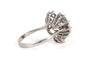 Bague 55 Bague des années 70 en or blanc 18 carats, diamants taille ancienne et 8/8 58 Facettes 23770