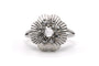 Bague 56 Bague Art déco en or blanc 18 carats et diamants 58 Facettes B866