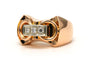 Bague 56 Art déco - Bague en or jaune 18 carats et diamants 58 Facettes 23799