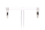 Boucles d'oreilles dormeuses en or blanc 18 carats 58 Facettes B880