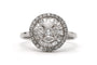 Bague 59 Bague contemporaine en or blanc 18 carats et diamants 1,22 ct 58 Facettes 23827