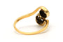 Bague 54 Bague Art nouveau, or blanc et jaune 18 carats, perle et diamants taille ancienne 58 Facettes B882
