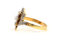 Bague 54 Art Nouveau - Bague en or jaune avec perle et diamants 58 Facettes B883