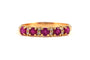 Bague 58 Bague contemporaine en or jaune, rubis et diamants 58 Facettes B885
