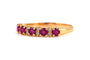 Bague 58 Bague contemporaine en or jaune, rubis et diamants 58 Facettes B885