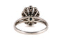 Bague 56 Bague des années 70 en or blanc 18 carats, saphir et diamants taille 8/8 58 Facettes 23844