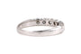 Bague 54 Bague contemporaine en or blanc 18 carats et diamants 0,70 ct 58 Facettes 23903