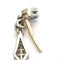 Boucles d'oreilles en platine avec saphirs et diamants 58 Facettes 103/26 B