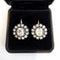 Boucles d'oreilles en or jaune 18 ct, platine et diamants 58 Facettes 429/26 N SHD