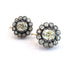 Boucles d'oreilles en or jaune 18 ct, platine et diamants 58 Facettes 429/26 N SHD