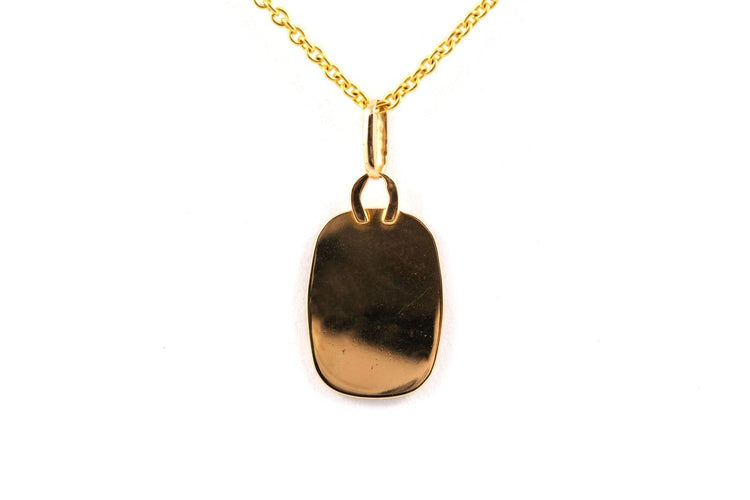 Pendentif Années 50 - Pendentif en or jaune 18 carats et rubis 58 Facettes B897