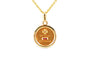 Pendentif Années 50 - Pendentif en or jaune, rubis et diamant taille rose 58 Facettes B896