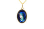 Années 50 - Pendentif en or jaune 18 carats et émail 58 Facettes 23905