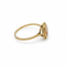 57 Bague camée ovale en or jaune 750 58 Facettes BAG-1108-05