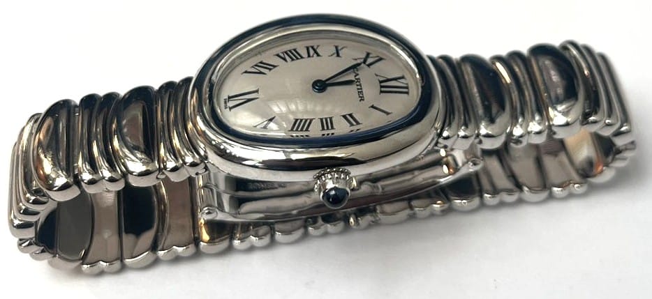 Cartier Baignoire 1955 Mini - Montre de dame en or gris 58 Facettes 269337
