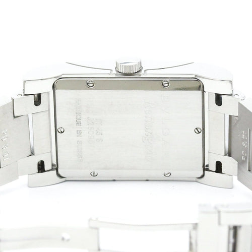 Montre Bvlgari Rettangolo - Montre automatique en acier inoxydable 58 Facettes swibeheoha
