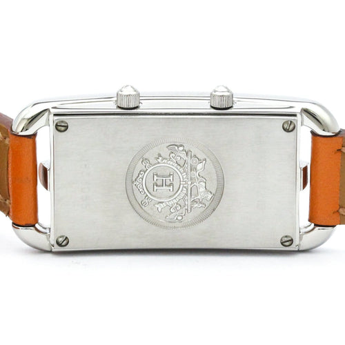 Hermès Cape Cod - Montre Dual Time en acier et cuir 58 Facettes n4tqqyuqnr