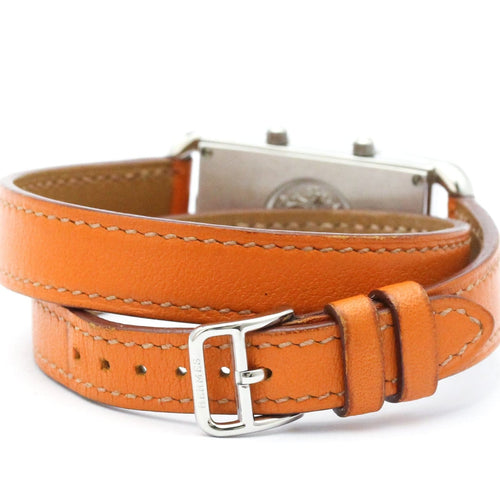 Hermès Cape Cod - Montre Dual Time en acier et cuir 58 Facettes n4tqqyuqnr