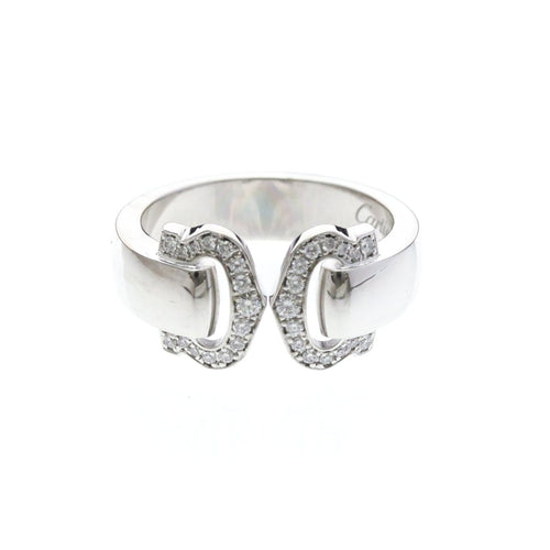 53 Cartier 2C - Bague en or blanc 18K 58 Facettes fps5b034nl