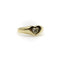 Bague 53 Signature - Chevalière cœur en or 14K et diamant cœur 58 Facettes 11187