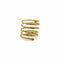 Bague 54 Gurhan Rain - Bague spirale en or 22K et diamants 58 Facettes 11190