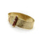 Bracelet Bracelet boucle rétro en or 14K, rubis et diamants 58 Facettes 11191