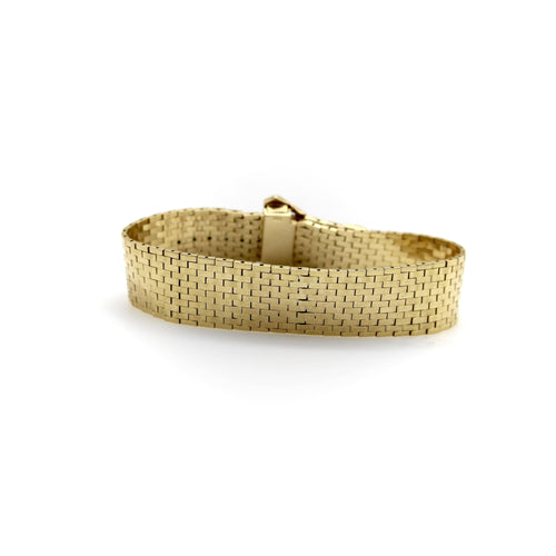Bracelet Bracelet boucle rétro en or 14K, rubis et diamants 58 Facettes 11191