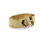 Bracelet Bracelet boucle rétro en or 14K, rubis et diamants 58 Facettes 11191