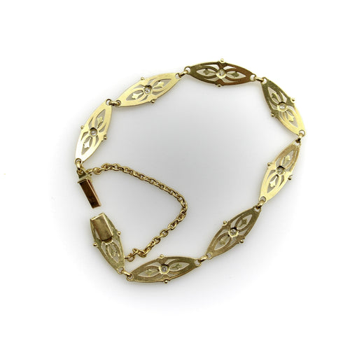 Bracelet Bracelet victorien à maillons en or 18 carats et diamants 58 Facettes 11193